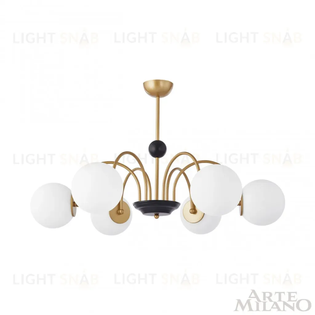 Люстра на штанге Arte Milano Napoli 312066/D850/6 BS/BK 312066/D850/6 BS/BK