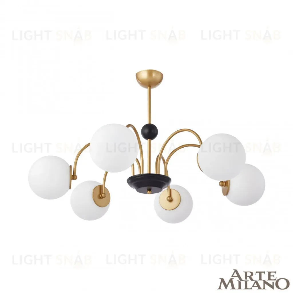 Люстра на штанге Arte Milano Napoli 312066/D850/6 BS/BK 312066/D850/6 BS/BK