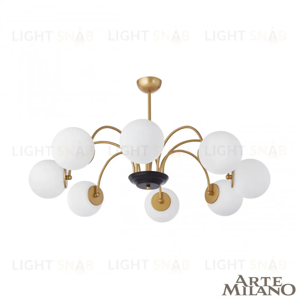 Люстра на штанге Arte Milano Napoli 312066/D940/8 BS/BK 312066/D940/8 BS/BK