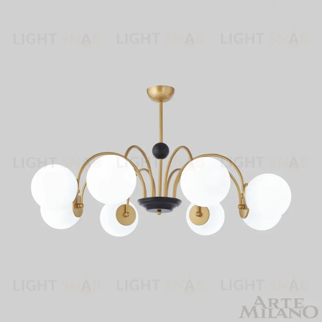Люстра на штанге Arte Milano Napoli 312066/D940/8 BS/BK 312066/D940/8 BS/BK