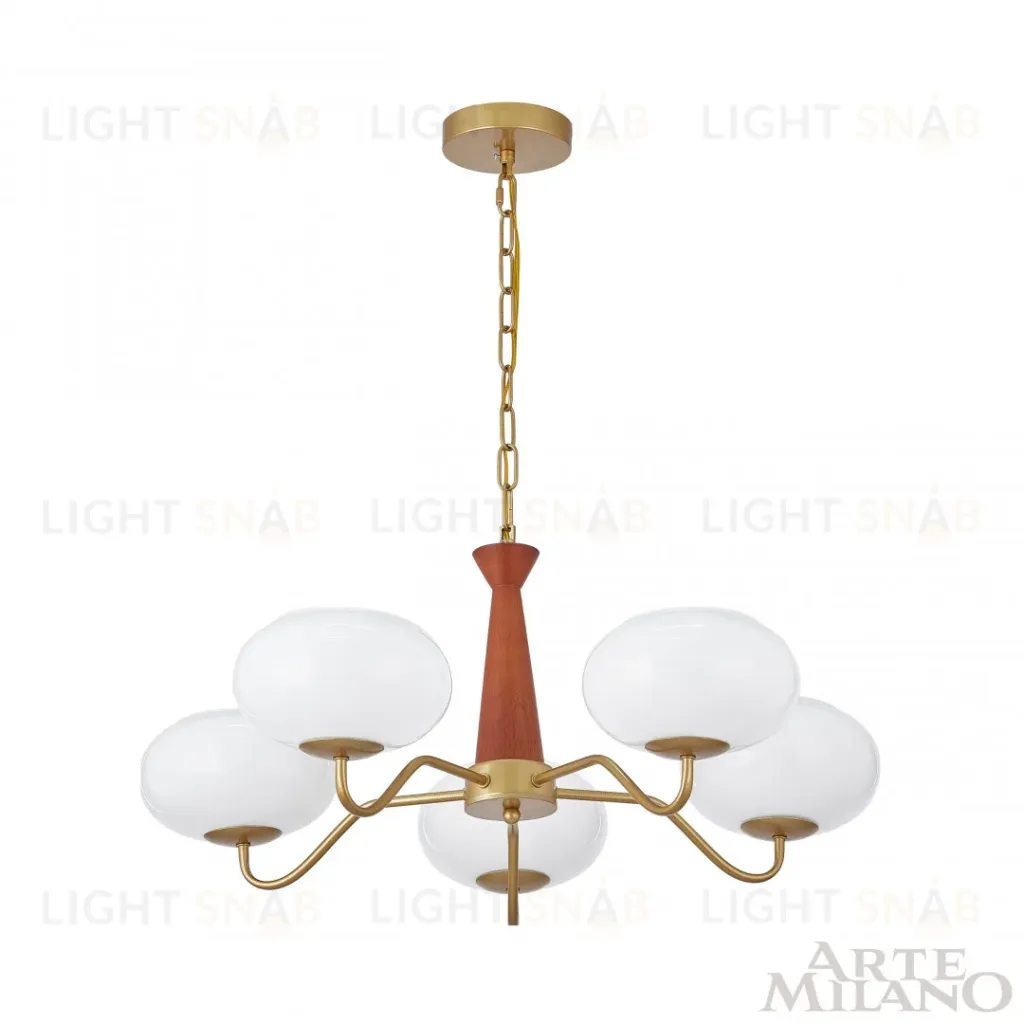 Подвесная люстра Arte Milano Napoli 310166/D680/5 BS/WD 310166/D680/5 BS/WD