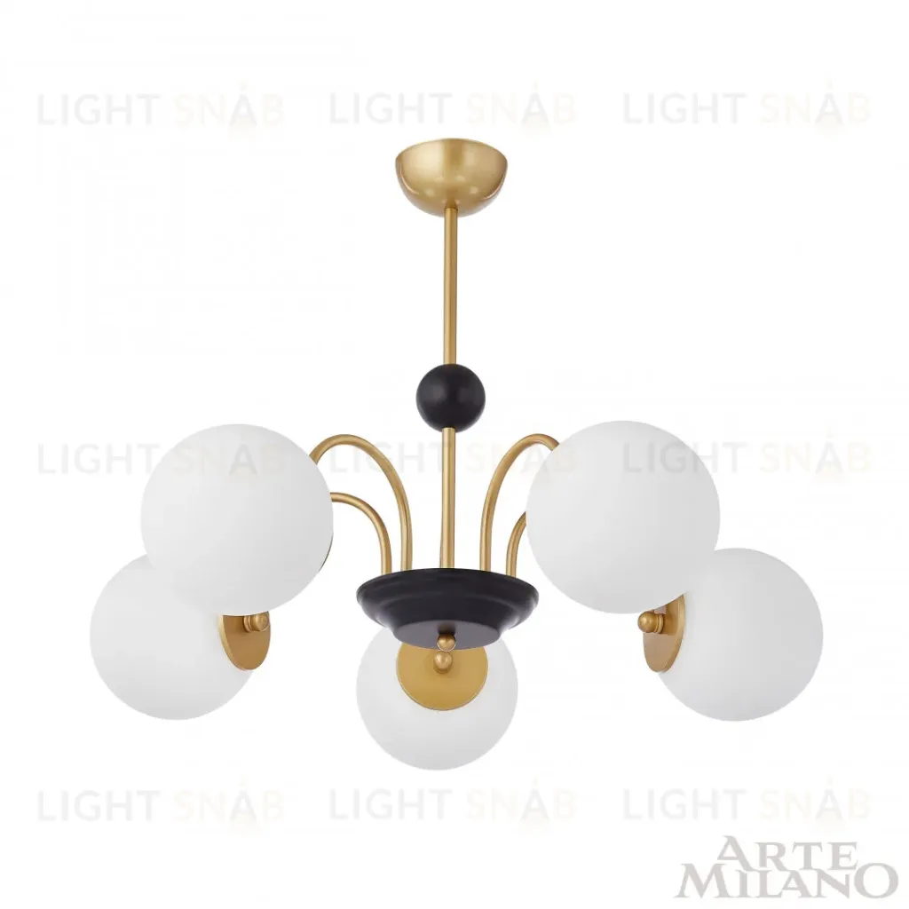 Люстра на штанге Arte Milano Napoli 312066/D700/5 BS/BK 312066/D700/5 BS/BK