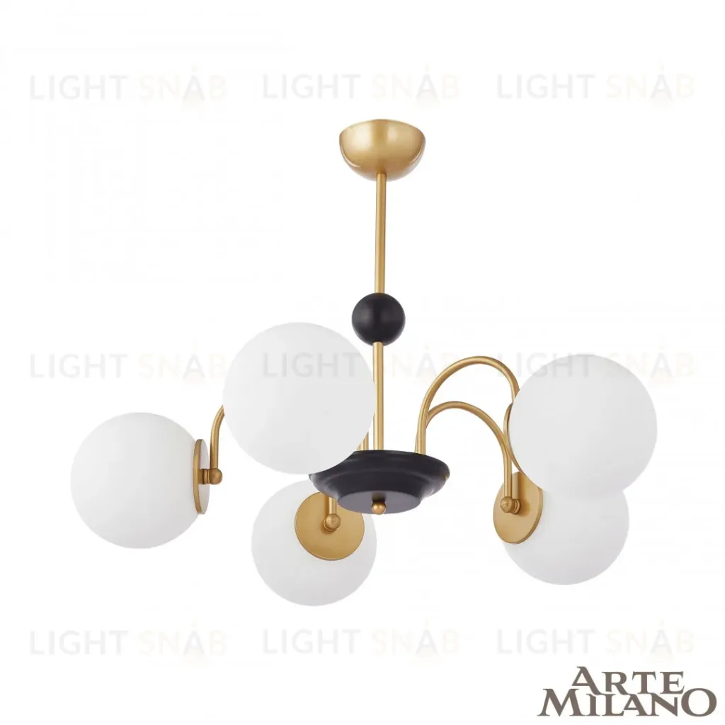 Люстра на штанге Arte Milano Napoli 312066/D700/5 BS/BK 312066/D700/5 BS/BK