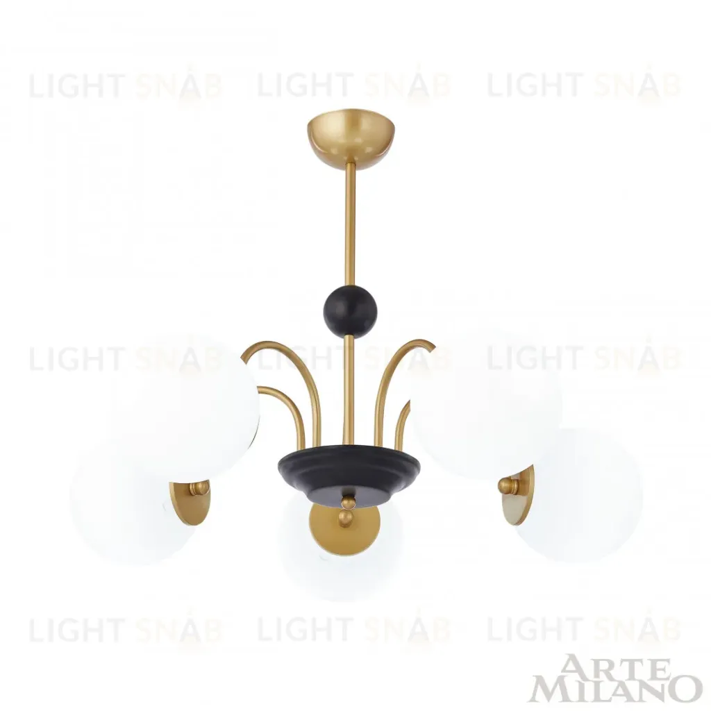 Люстра на штанге Arte Milano Napoli 312066/D700/5 BS/BK 312066/D700/5 BS/BK