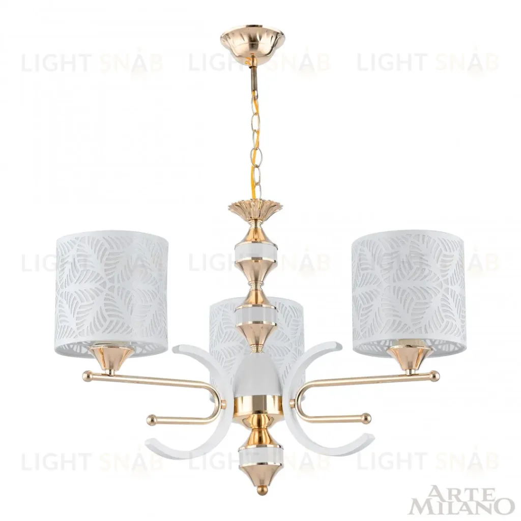 Подвесная люстра Arte Milano Florentia-2097 302097/3 Wh/Gd 302097/3 Wh/Gd
