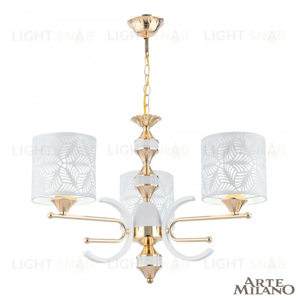 Подвесная люстра Arte Milano Florentia-2097 302097/3 Wh/Gd 302097/3 Wh/Gd