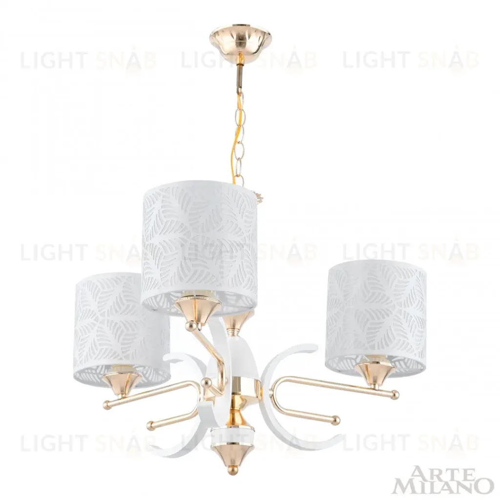 Подвесная люстра Arte Milano Florentia-2097 302097/3 Wh/Gd 302097/3 Wh/Gd