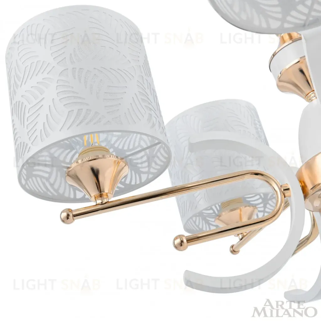 Подвесная люстра Arte Milano Florentia-2097 302097/5 Wh/Gd 302097/5 Wh/Gd