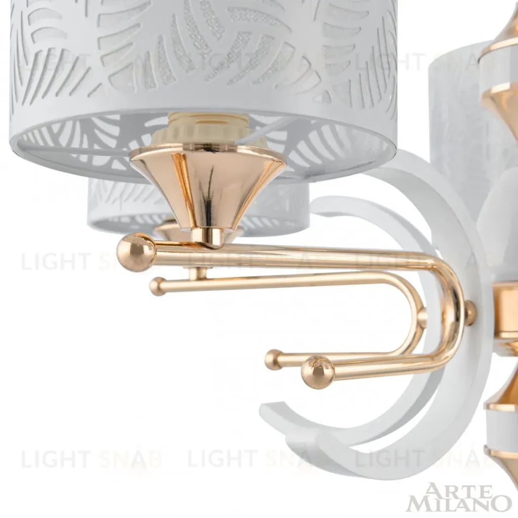 Подвесная люстра Arte Milano Florentia-2097 302097/5 Wh/Gd 302097/5 Wh/Gd