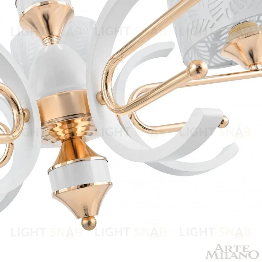 Подвесная люстра Arte Milano Florentia-2097 302097/5 Wh/Gd 302097/5 Wh/Gd