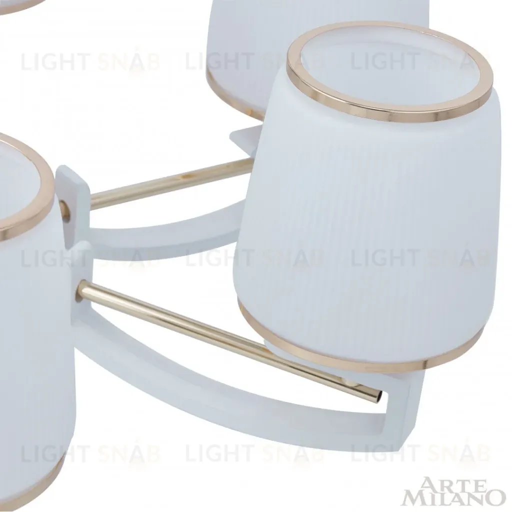 Подвесная люстра Arte Milano Florentia-2457 302457/8 Wh/Gd 302457/8 Wh/Gd