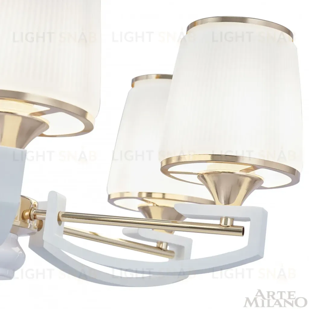 Подвесная люстра Arte Milano Florentia-2457 302457/8 Wh/Gd 302457/8 Wh/Gd