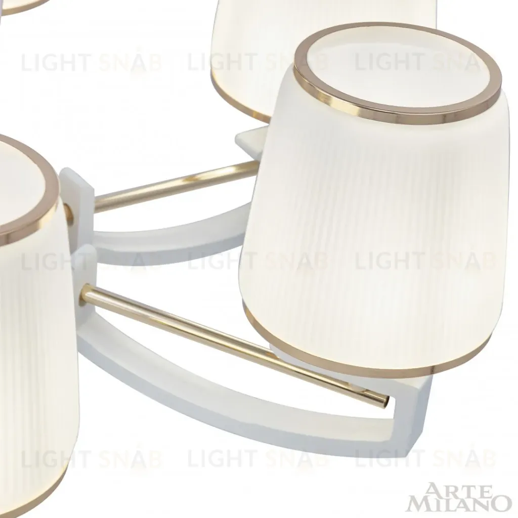 Подвесная люстра Arte Milano Florentia-2457 302457/8 Wh/Gd 302457/8 Wh/Gd