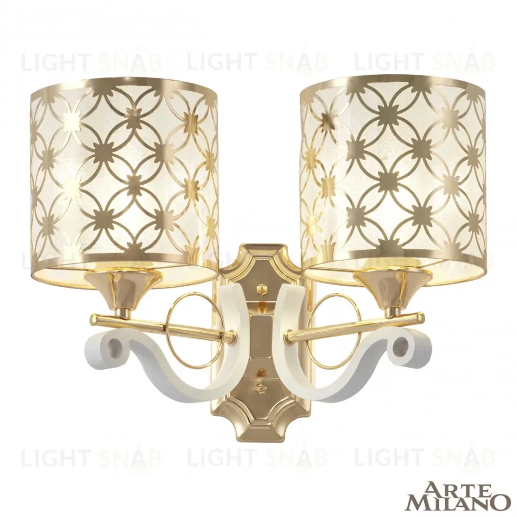 Бра Arte Milano Florentia-3097 303097/2W Wh/Gd 303097/2W Wh/Gd