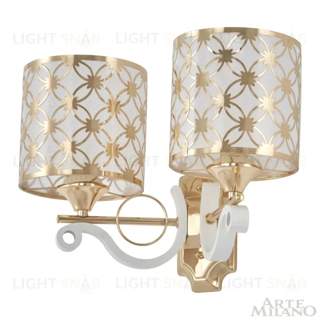 Бра Arte Milano Florentia-3097 303097/2W Wh/Gd 303097/2W Wh/Gd