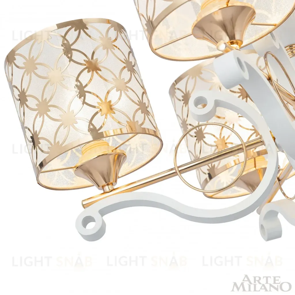 Подвесная люстра Arte Milano Florentia-3097 303097/5 Wh/Gd 303097/5 Wh/Gd