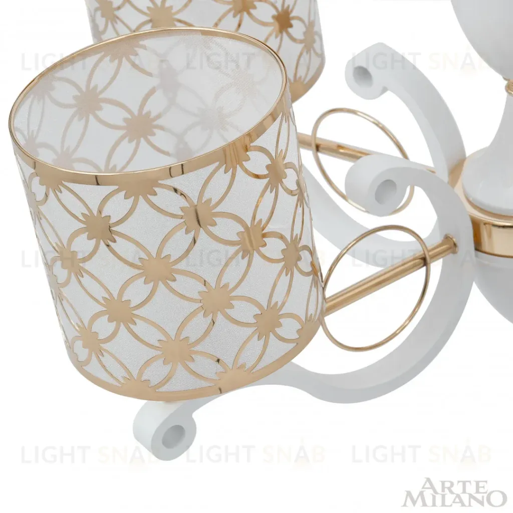 Подвесная люстра Arte Milano Florentia-3097 303097/6 Wh/Gd 303097/6 Wh/Gd