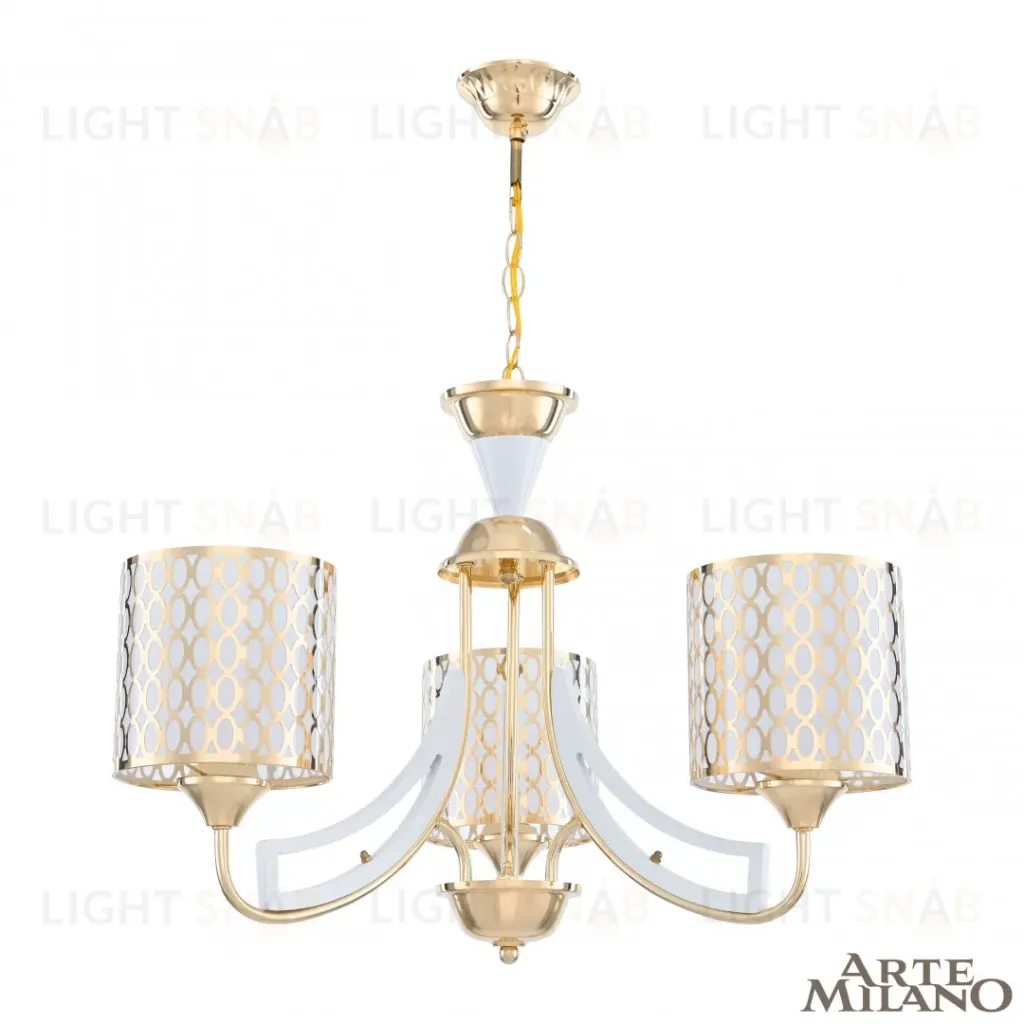 Подвесная люстра Arte Milano Florentia-3387 303387/3 Wh/Gd 303387/3 Wh/Gd