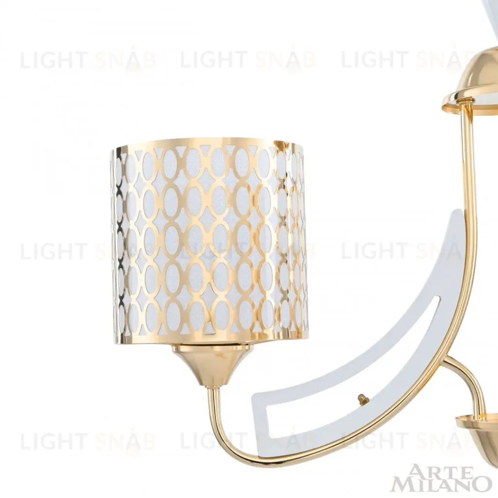 Подвесная люстра Arte Milano Florentia-3387 303387/3 Wh/Gd 303387/3 Wh/Gd