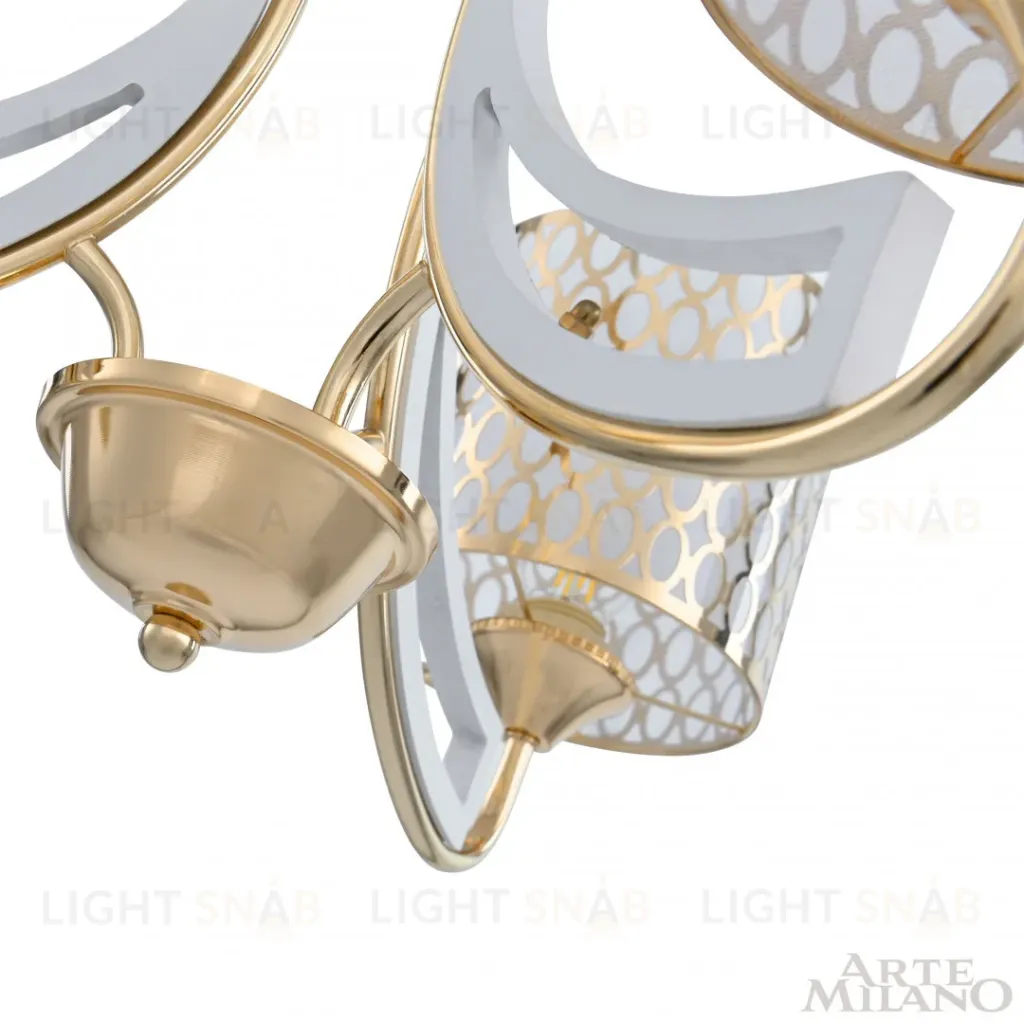Подвесная люстра Arte Milano Florentia-3387 303387/3 Wh/Gd 303387/3 Wh/Gd