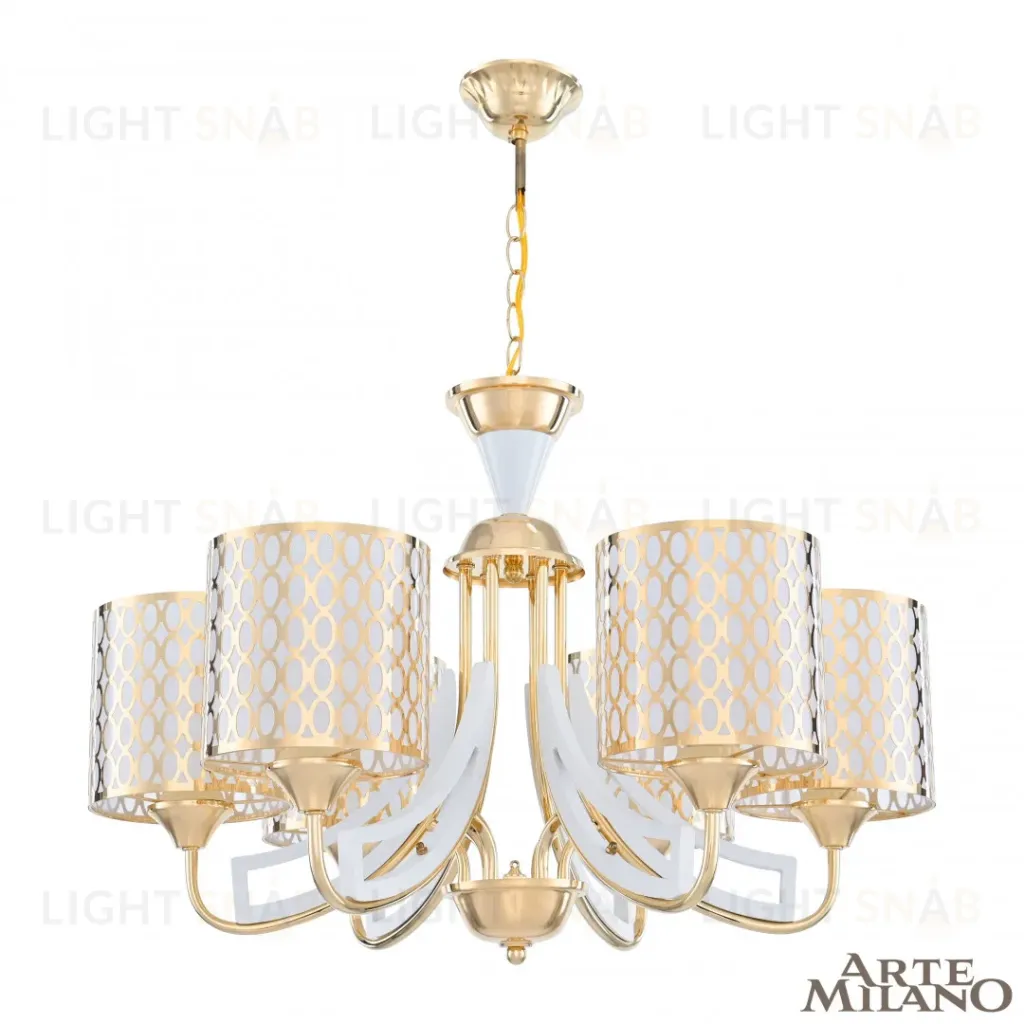 Подвесная люстра Arte Milano Florentia-3387 303387/6 Wh/Gd 303387/6 Wh/Gd