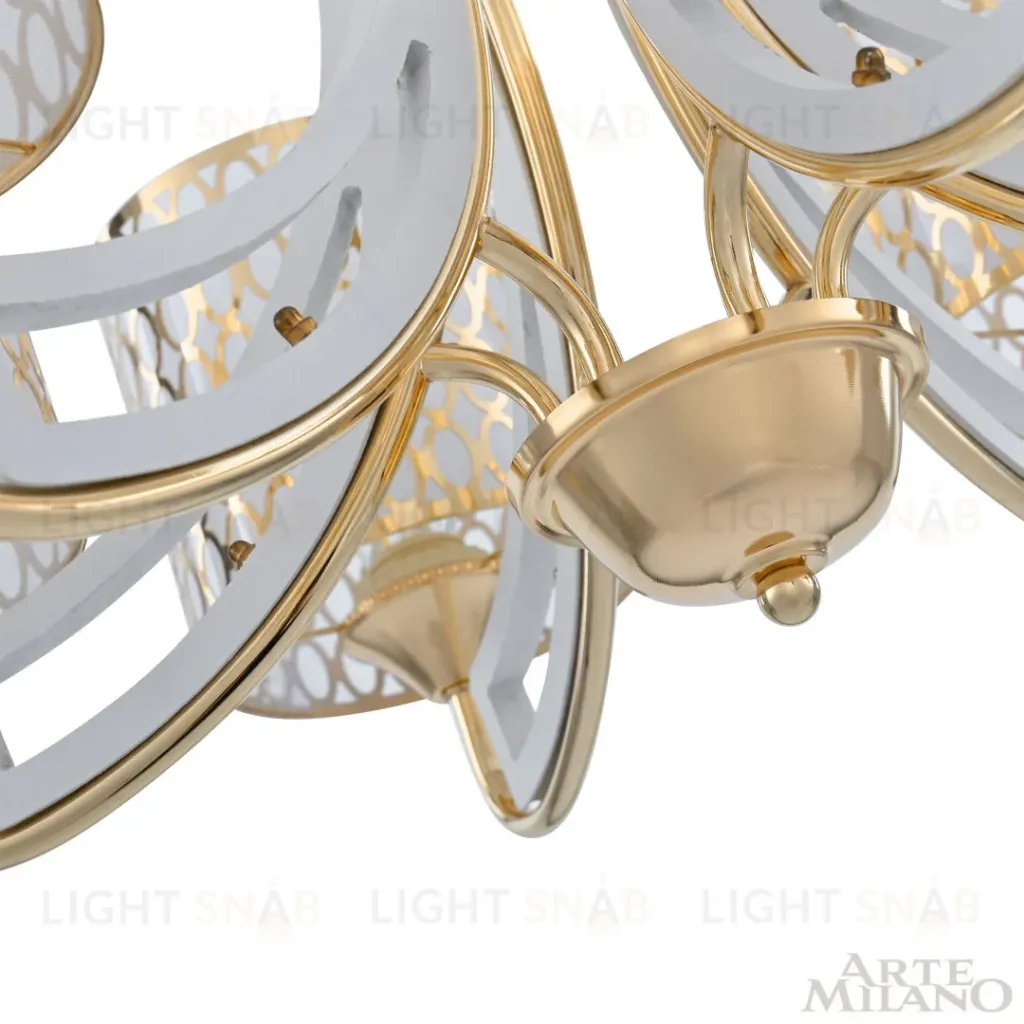 Подвесная люстра Arte Milano Florentia-3387 303387/6 Wh/Gd 303387/6 Wh/Gd