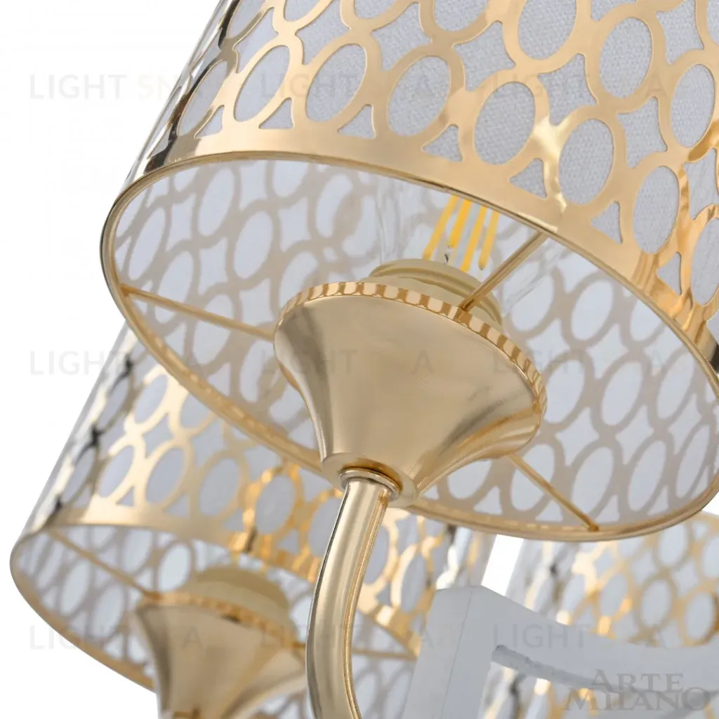 Подвесная люстра Arte Milano Florentia-3387 303387/6 Wh/Gd 303387/6 Wh/Gd