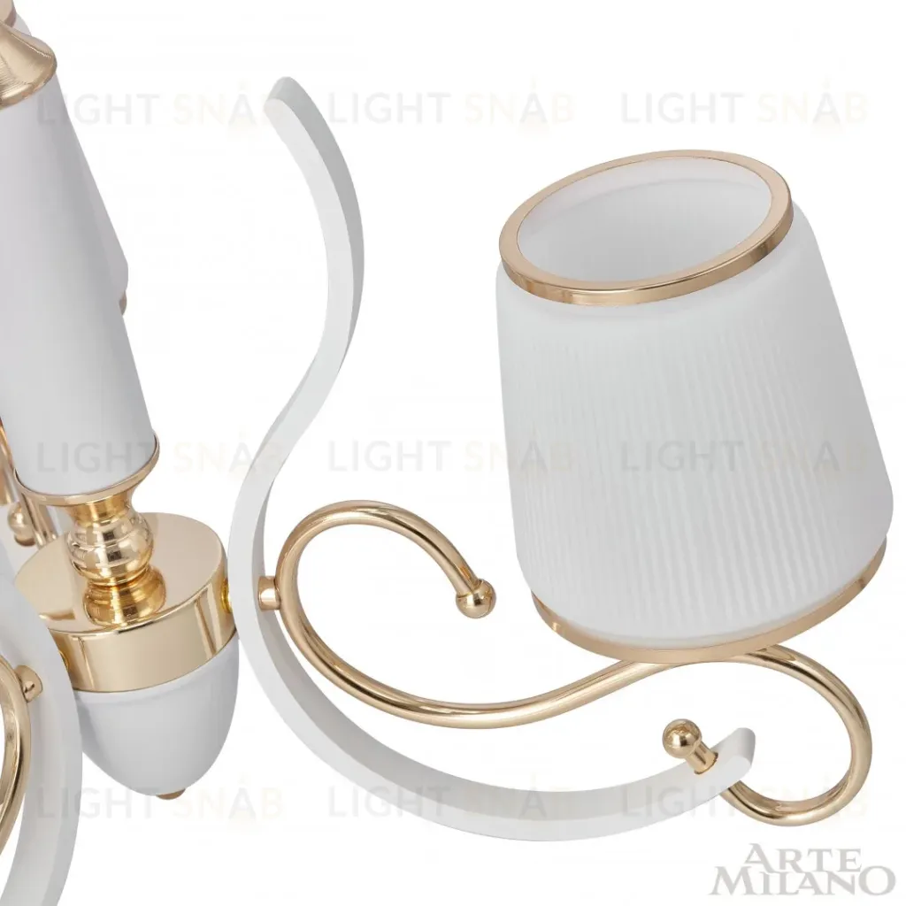 Подвесная люстра Arte Milano Florentia-3857 303857/3 Wh/Gd 303857/3 Wh/Gd