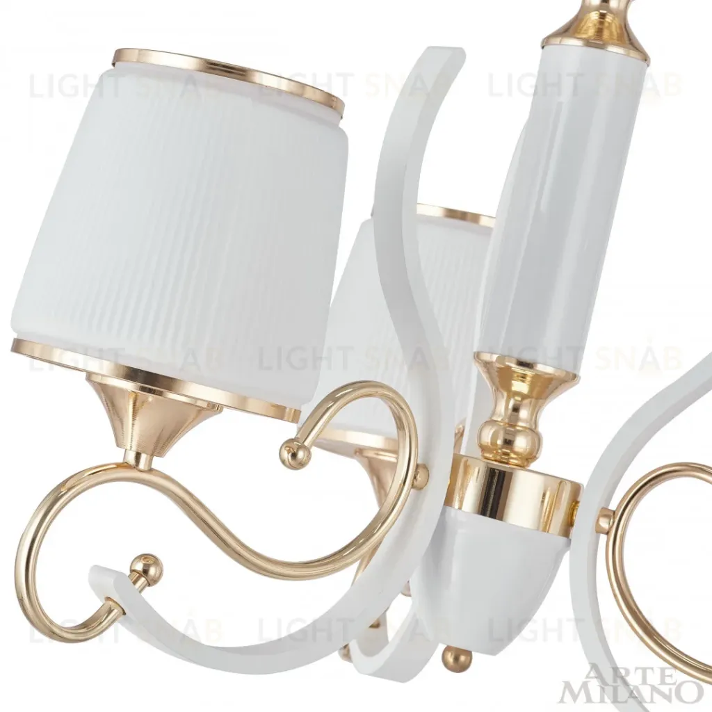 Подвесная люстра Arte Milano Florentia-3857 303857/3 Wh/Gd 303857/3 Wh/Gd