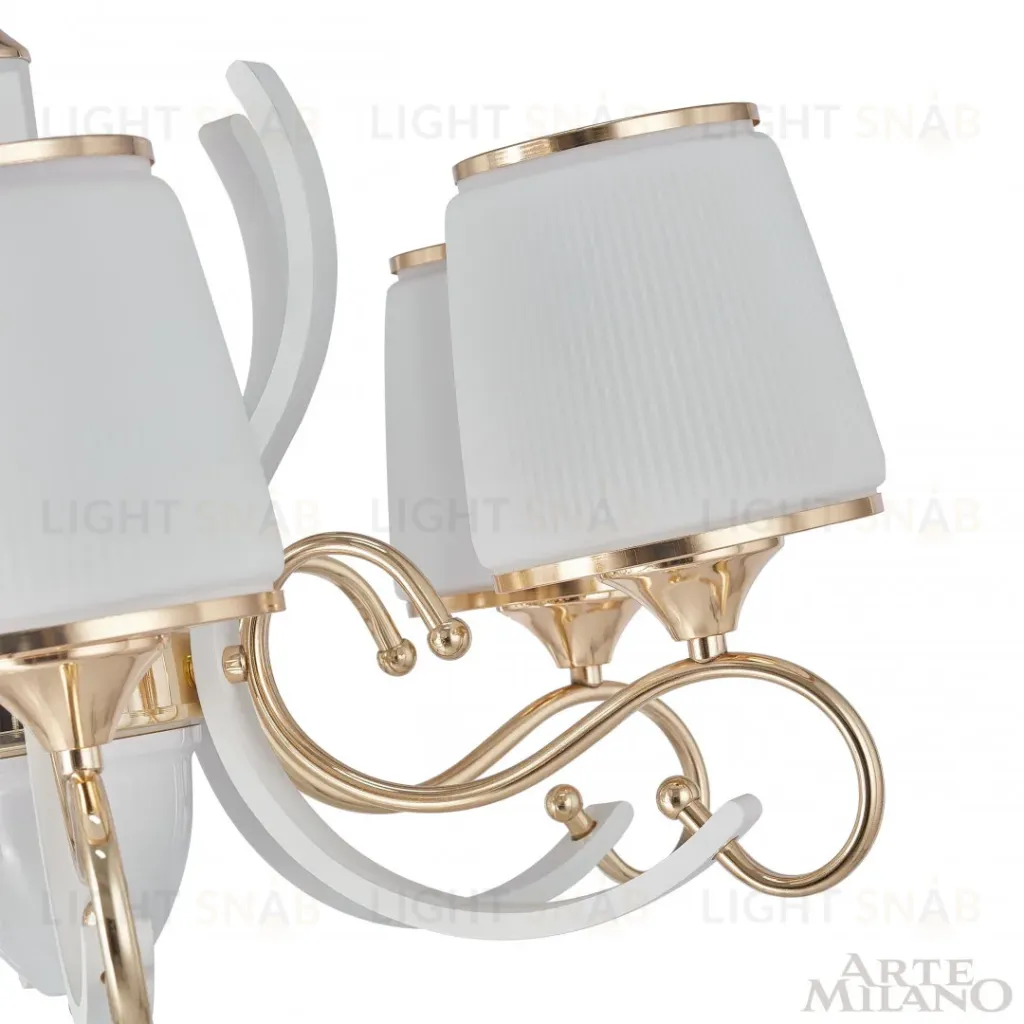 Подвесная люстра Arte Milano Florentia-3857 303857/5 Wh/Gd 303857/5 Wh/Gd