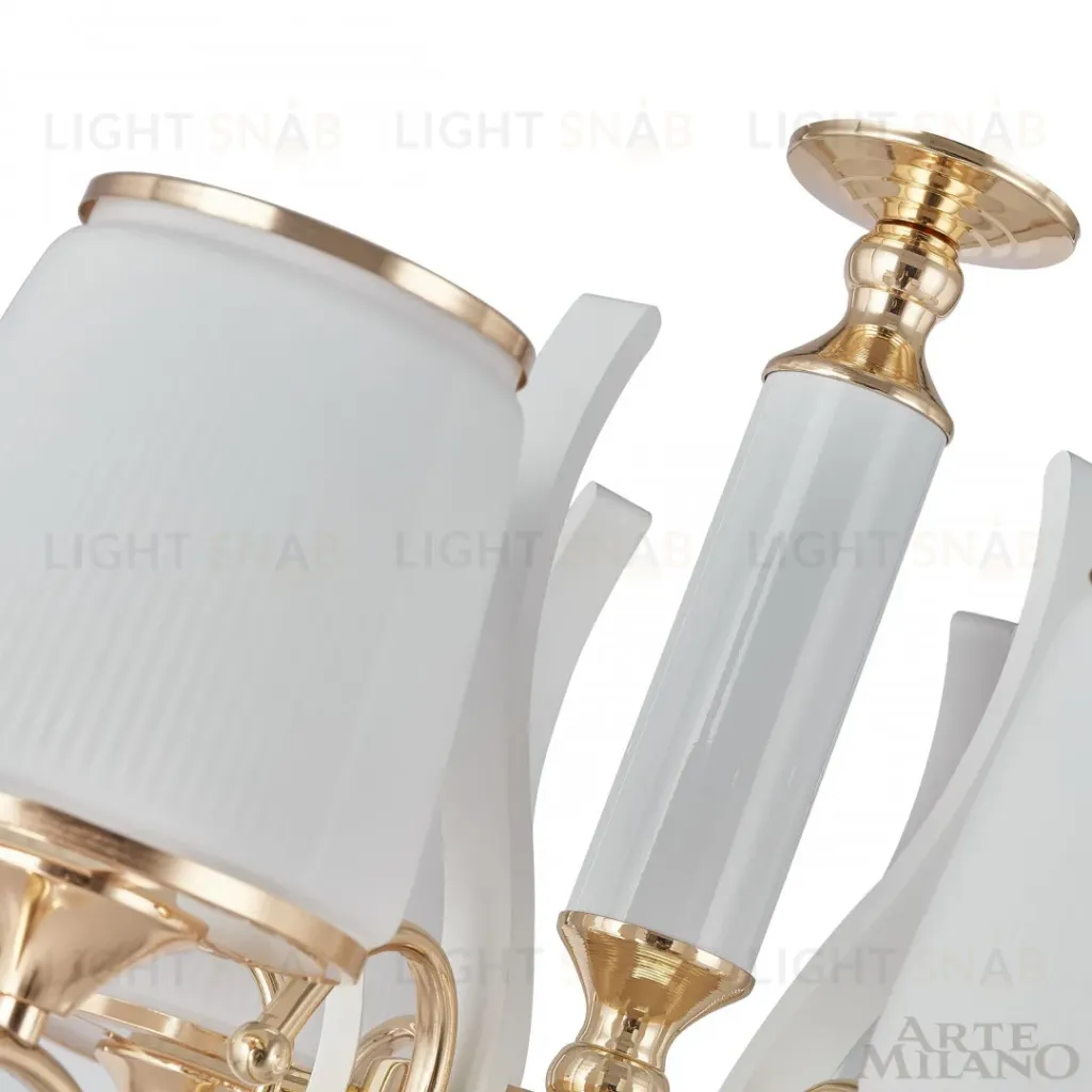 Подвесная люстра Arte Milano Florentia-3857 303857/5 Wh/Gd 303857/5 Wh/Gd