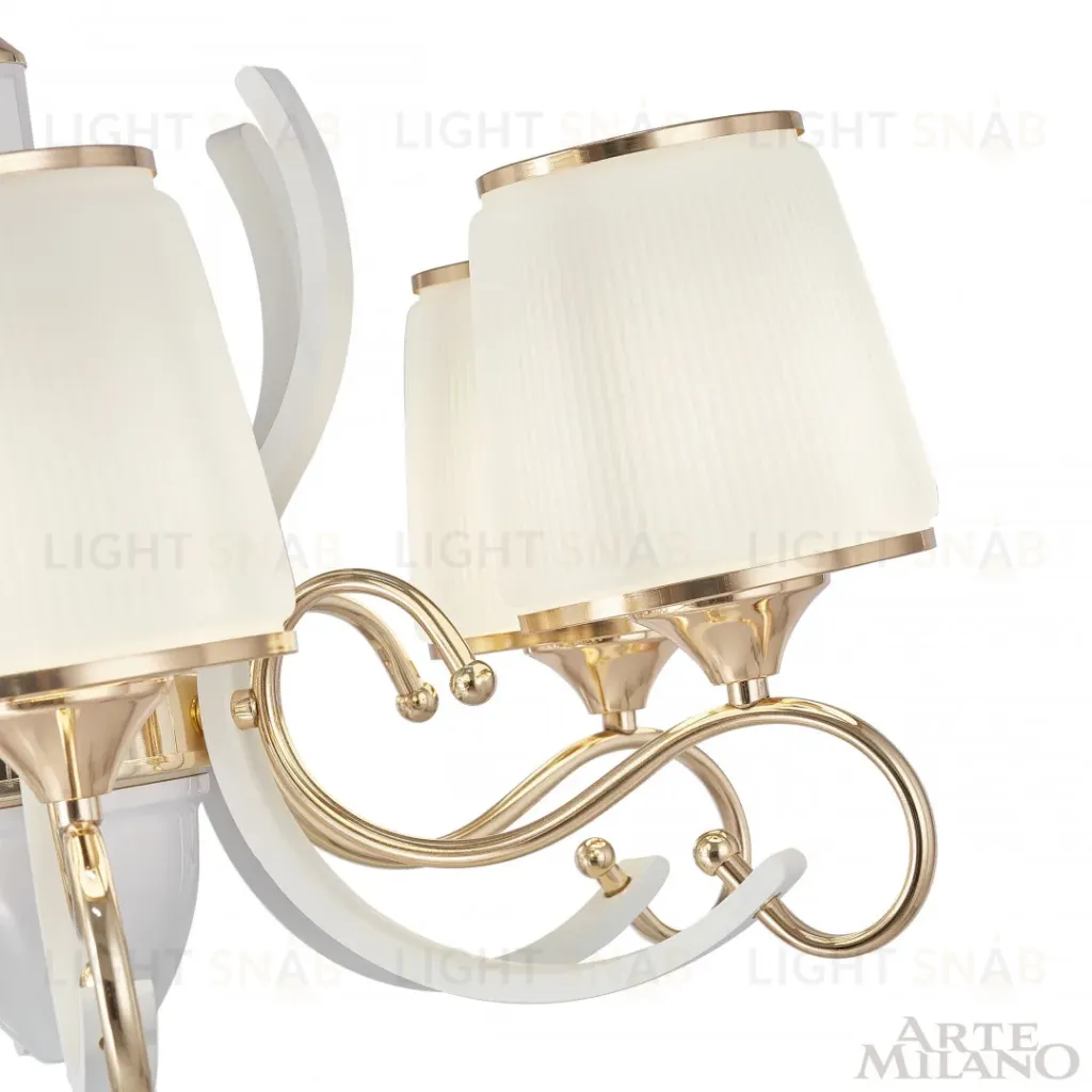 Подвесная люстра Arte Milano Florentia-3857 303857/5 Wh/Gd 303857/5 Wh/Gd