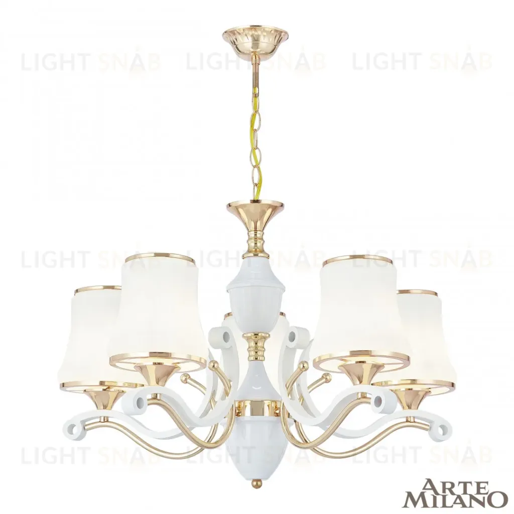 Подвесная люстра Arte Milano Florentia-3987 303987/5 Wh/Gd 303987/5 Wh/Gd