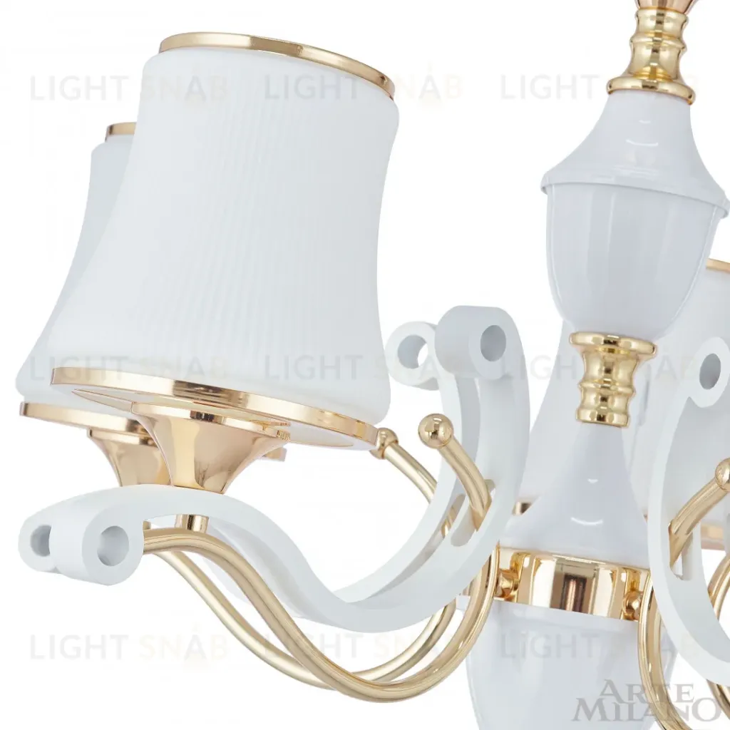 Подвесная люстра Arte Milano Florentia-3987 303987/5 Wh/Gd 303987/5 Wh/Gd