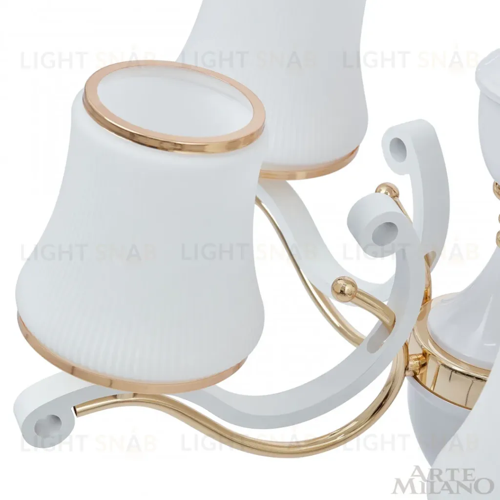Подвесная люстра Arte Milano Florentia-3987 303987/5 Wh/Gd 303987/5 Wh/Gd