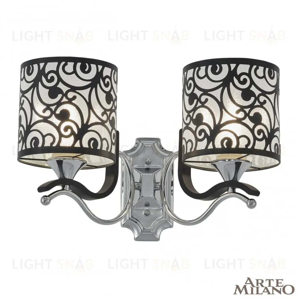 Бра Arte Milano Florentia-4957 304957/2W Bk/Ni 304957/2W Bk/Ni