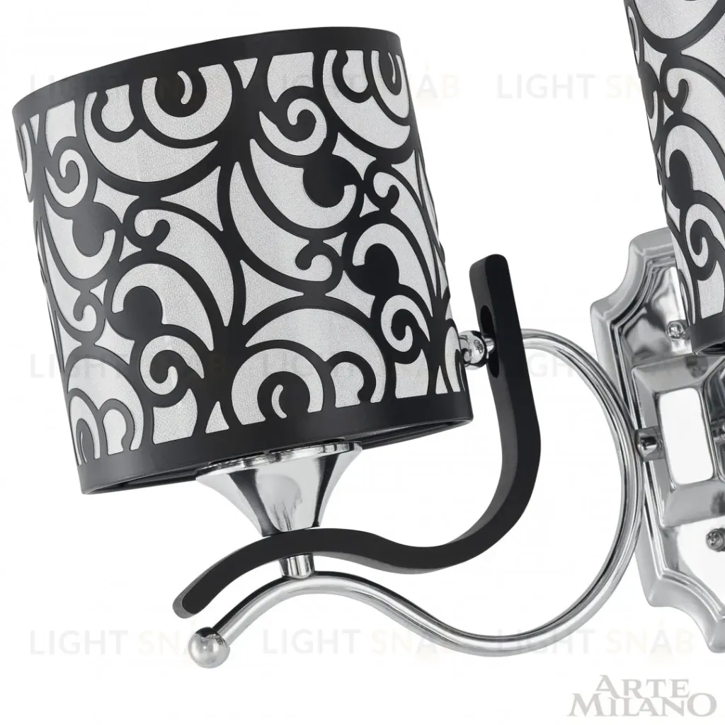 Бра Arte Milano Florentia-4957 304957/2W Bk/Ni 304957/2W Bk/Ni