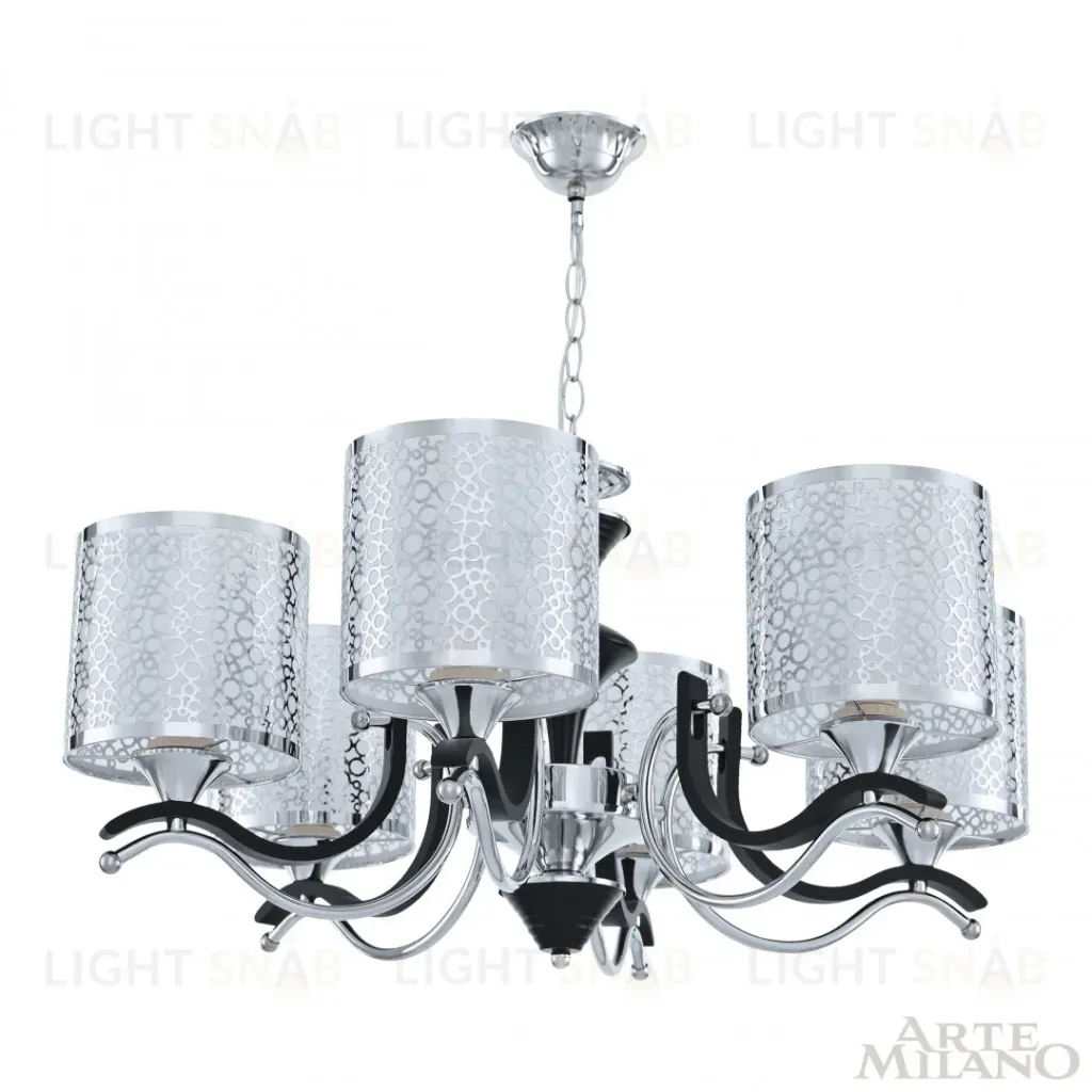 Подвесная люстра Arte Milano Florentia-6787 306787/6 Bk/Ni 306787/6 Bk/Ni