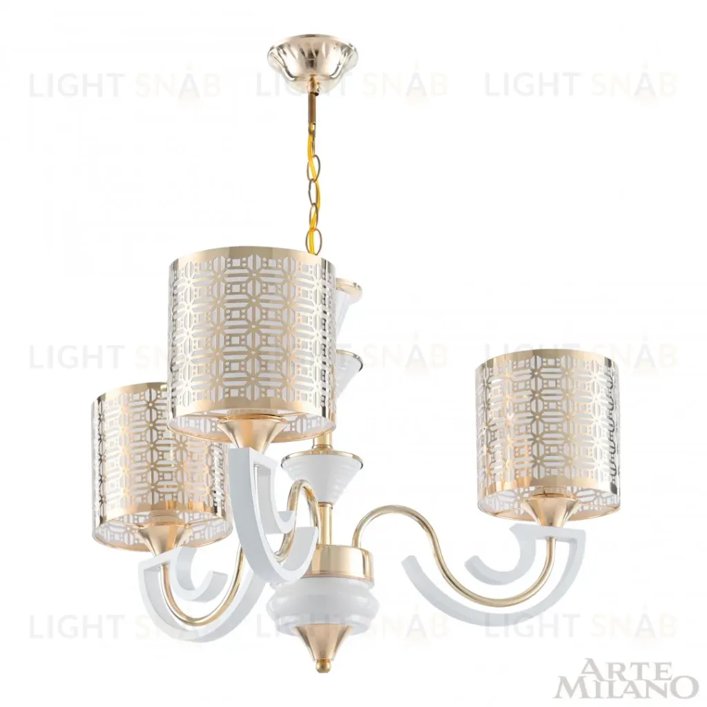 Подвесная люстра Arte Milano Florentia-8857 308857/3 Wh/Gd 308857/3 Wh/Gd