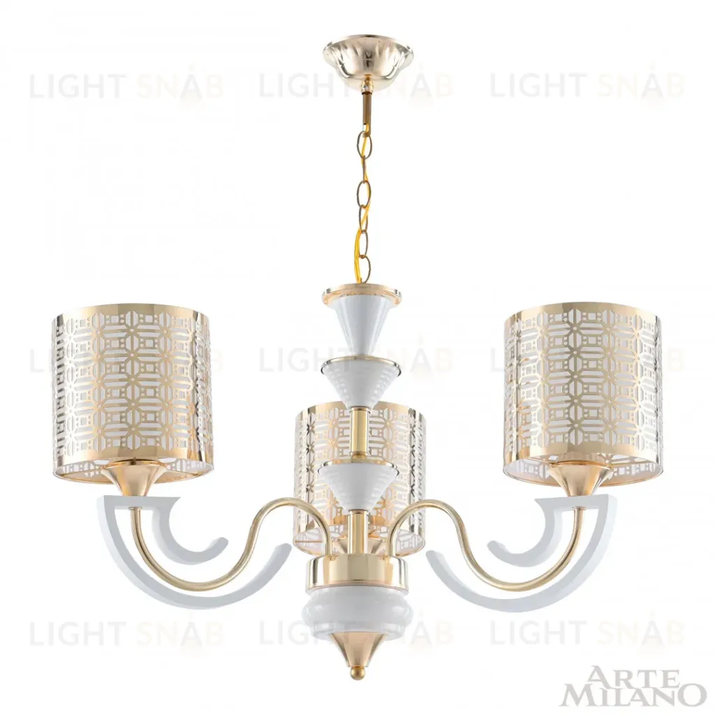 Подвесная люстра Arte Milano Florentia-8857 308857/3 Wh/Gd 308857/3 Wh/Gd