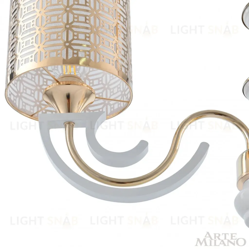 Подвесная люстра Arte Milano Florentia-8857 308857/3 Wh/Gd 308857/3 Wh/Gd