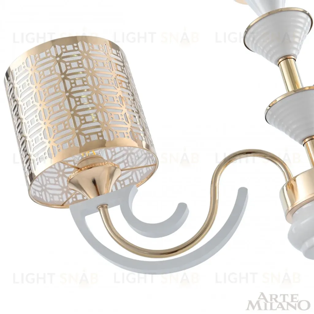 Подвесная люстра Arte Milano Florentia-8857 308857/3 Wh/Gd 308857/3 Wh/Gd