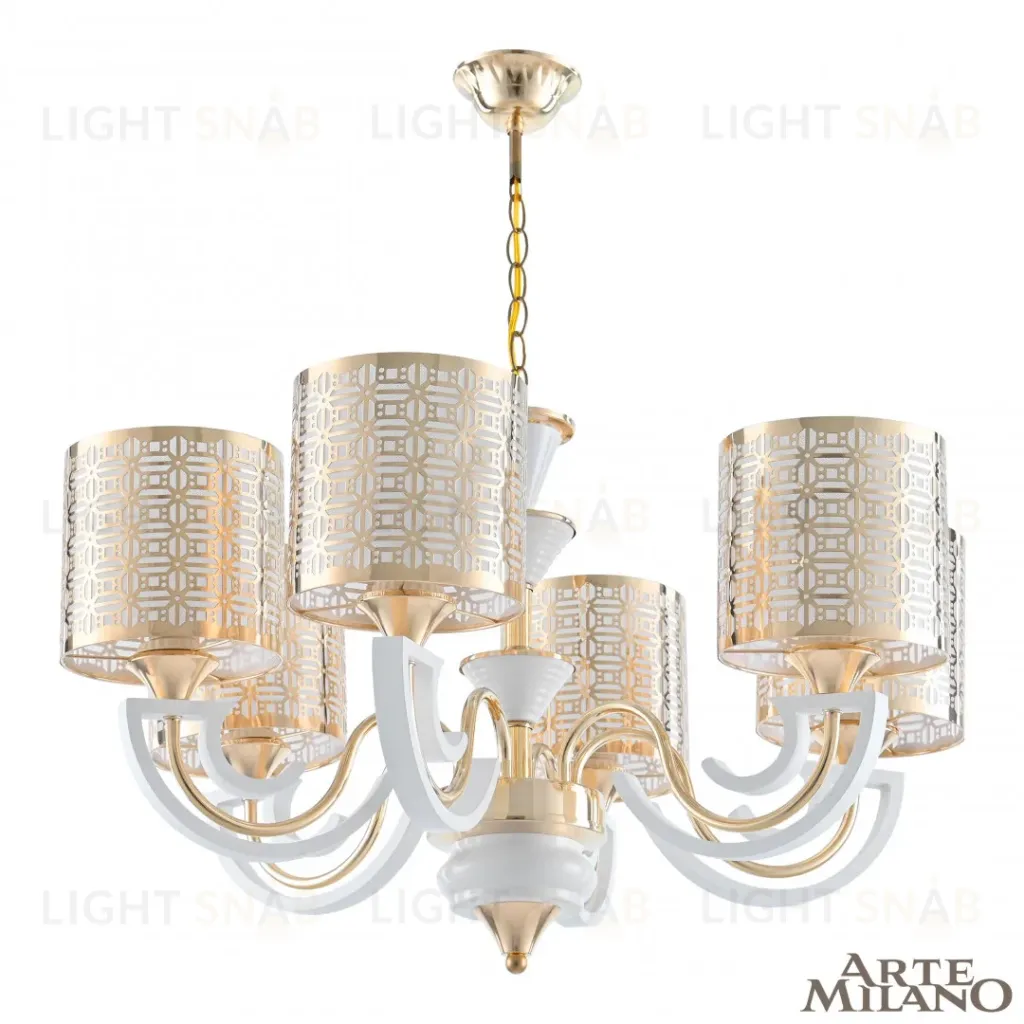 Подвесная люстра Arte Milano Florentia-8857 308857/6 Wh/Gd 308857/6 Wh/Gd