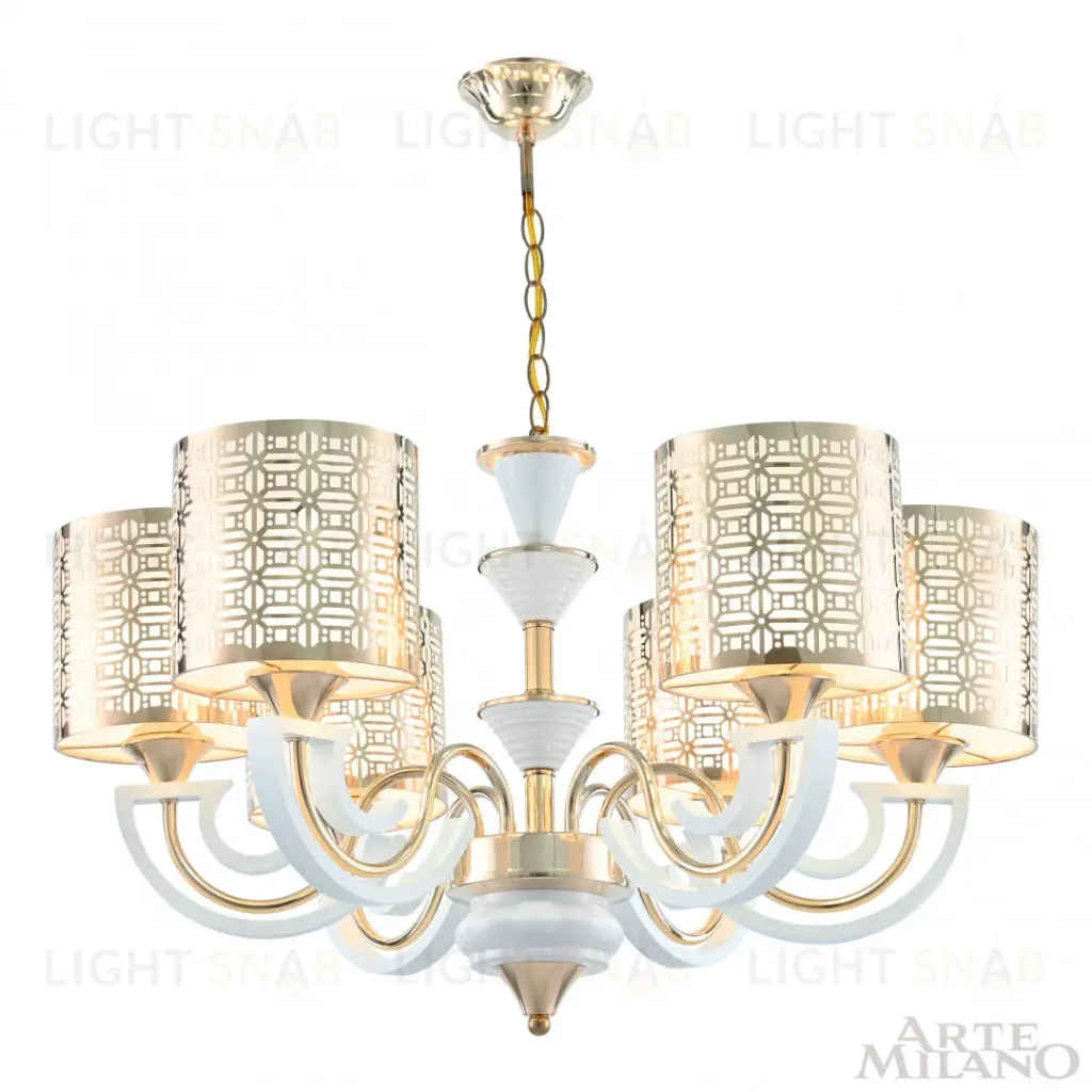 Подвесная люстра Arte Milano Florentia-8857 308857/6 Wh/Gd 308857/6 Wh/Gd