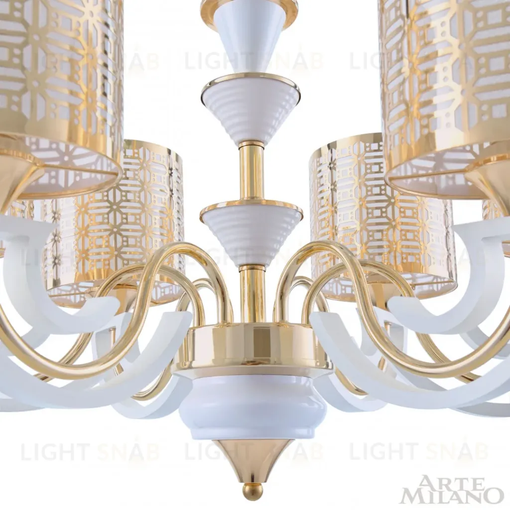 Подвесная люстра Arte Milano Florentia-8857 308857/6 Wh/Gd 308857/6 Wh/Gd