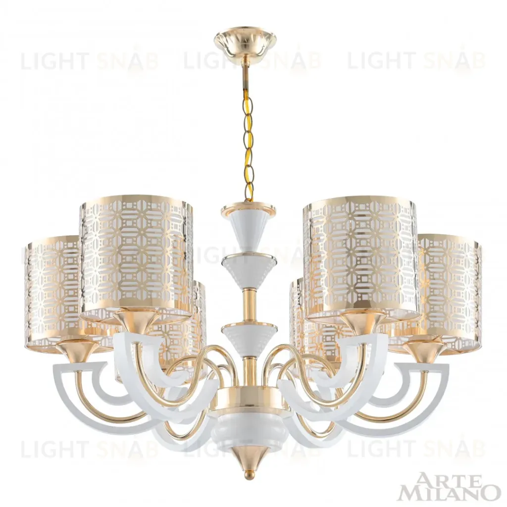 Подвесная люстра Arte Milano Florentia-8857 308857/6 Wh/Gd 308857/6 Wh/Gd