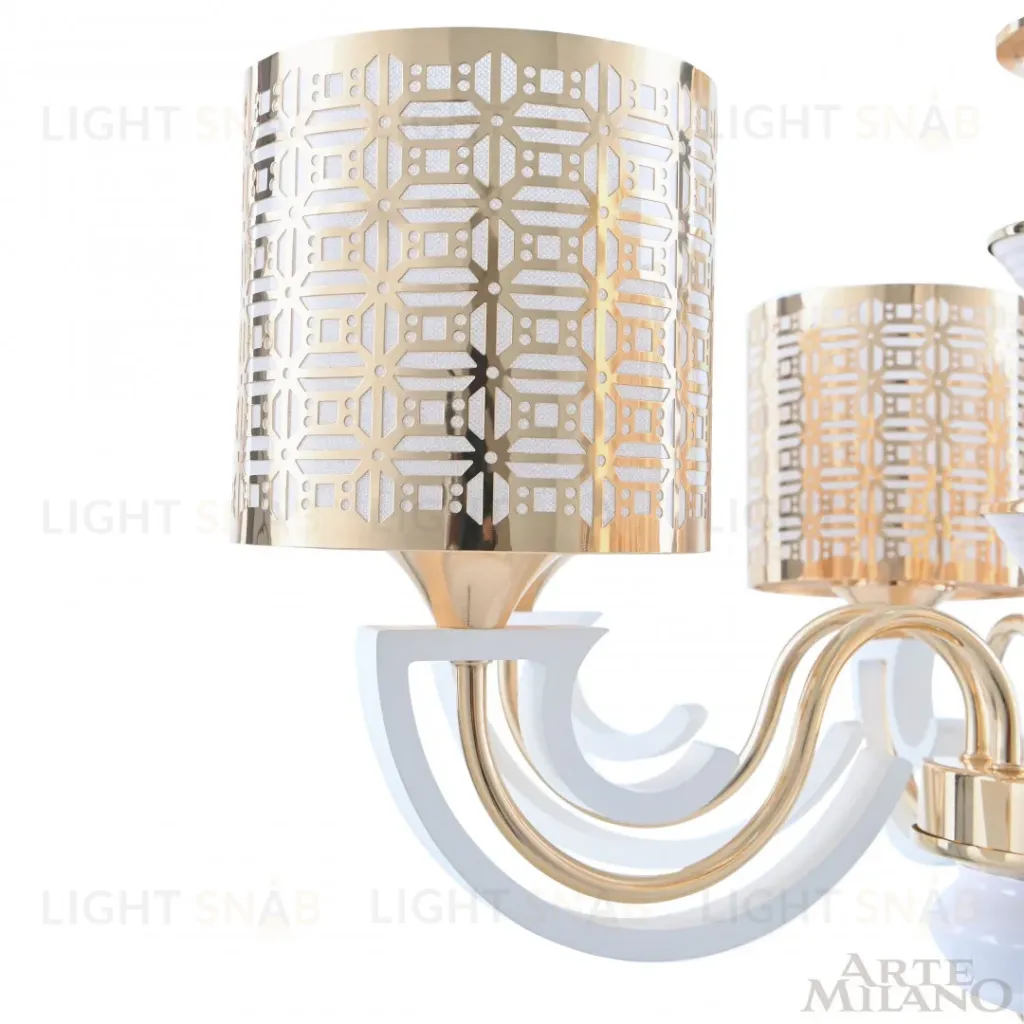 Подвесная люстра Arte Milano Florentia-8857 308857/6 Wh/Gd 308857/6 Wh/Gd