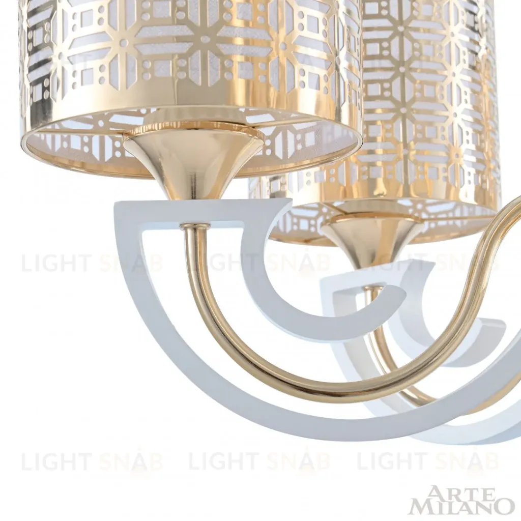 Подвесная люстра Arte Milano Florentia-8857 308857/8 Wh/Gd 308857/8 Wh/Gd