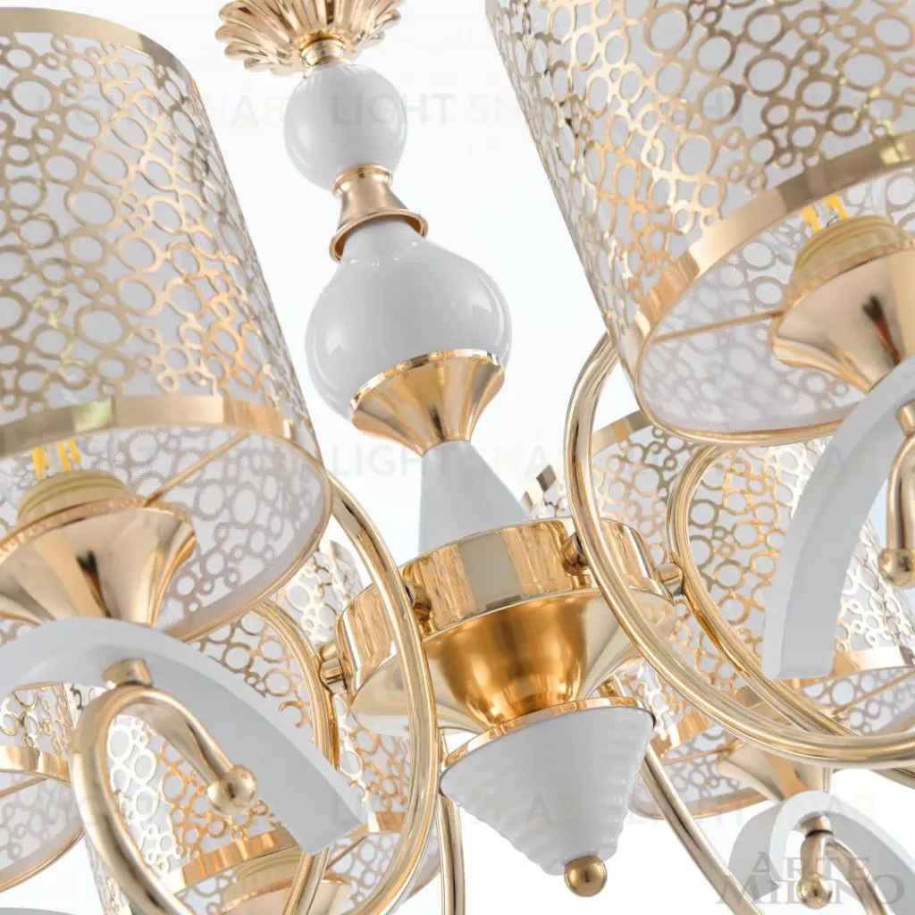 Подвесная люстра Arte Milano Florentia-9787 309787/6 Wh/Gd 309787/6 Wh/Gd