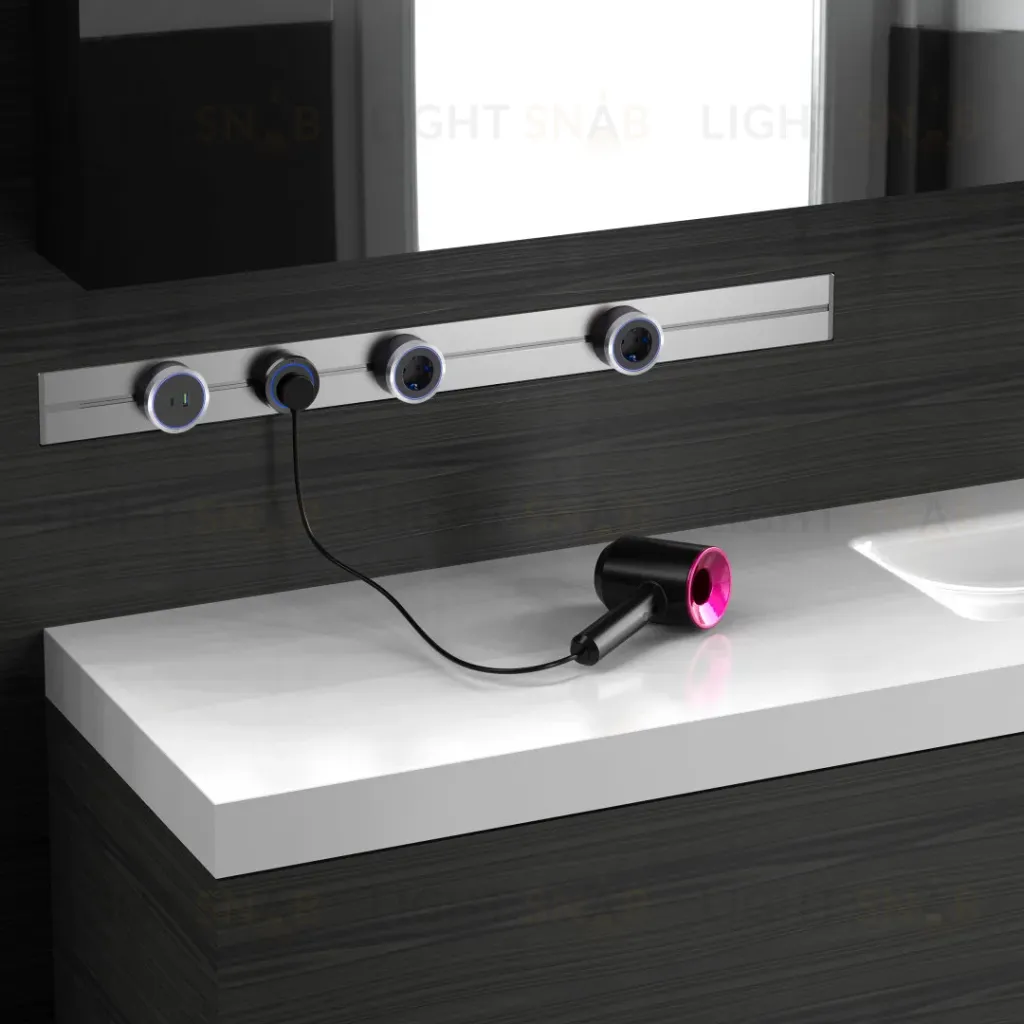 Встраиваемый шинопровод с выключателем Arte Milano Am-track-sockets 385201TBB/100 Black 385201TBB/100 Black